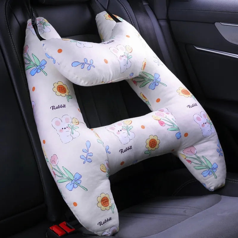 55x70cm car pillow with choice of 20 character patterns including dinosaur, unicorn, and bunny designs