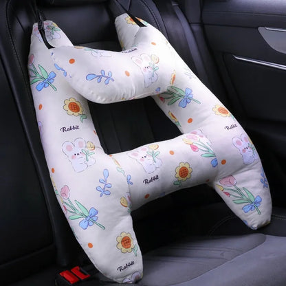 55x70cm car pillow with choice of 20 character patterns including dinosaur, unicorn, and bunny designs