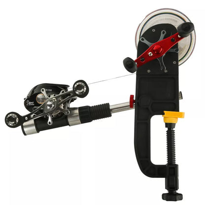 Black composite fiber multifunction fishing reel winder for easy spooling