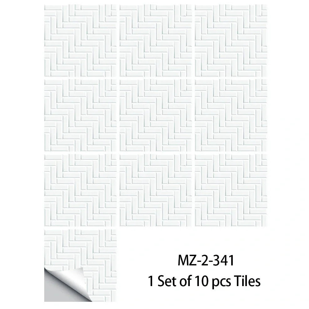 Removable wall stickers in 10x10cm and 15x15cm sizes with anti-fouling PVC material