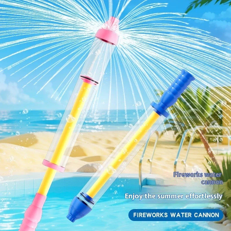 48cm pink fireworks pull water monitor toy for children's outdoor water play and developmental activities