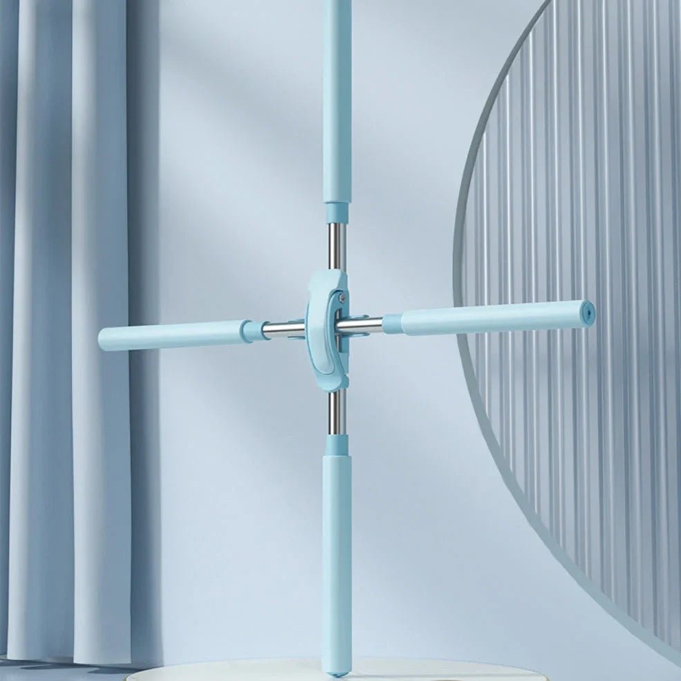 Stainless steel adjustable body stick yoga shoulder opener with 54-86cm range in blue, green, pink colours