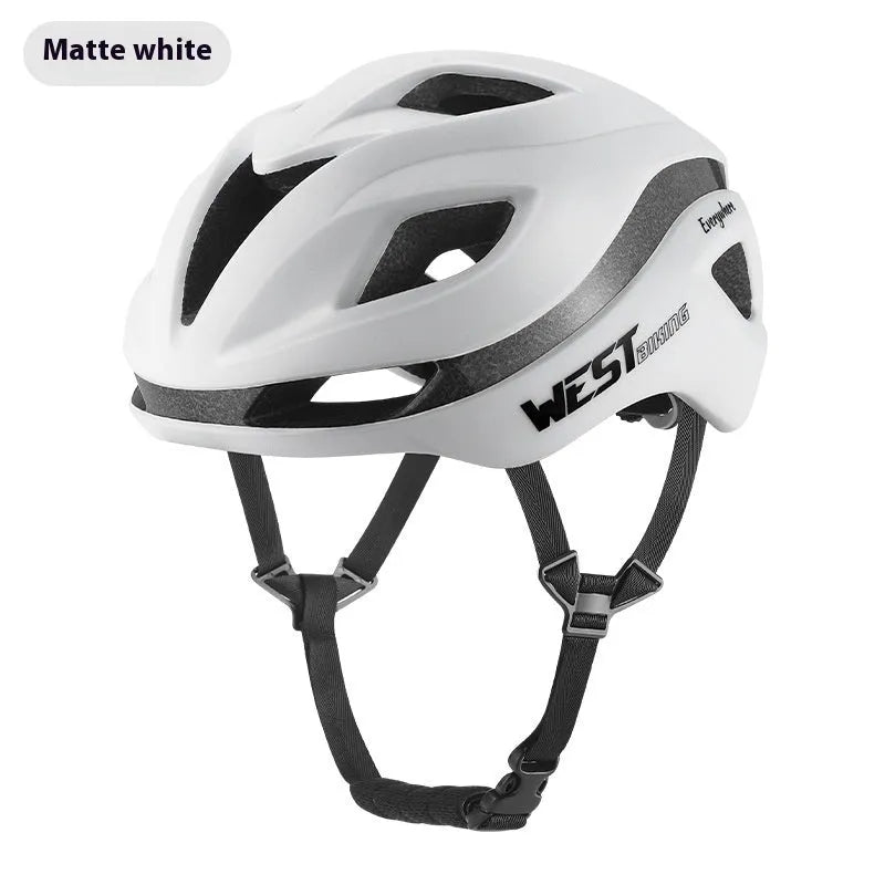 Adult road bike safety helmet in multiple colours with adjustable 58-61cm fit