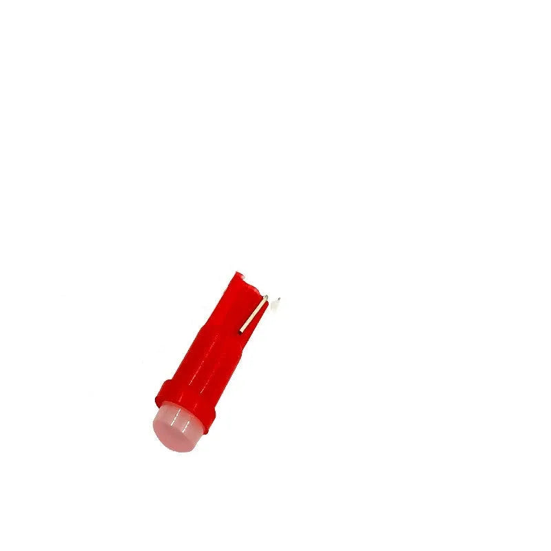 T5 LED car instrument bulb with ceramic base in multiple colours including blue, green, red and yellow