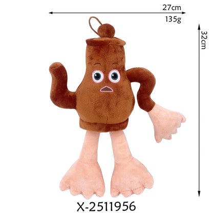 Shark figurine peripheral cotton plush toy in a humorous animal character design