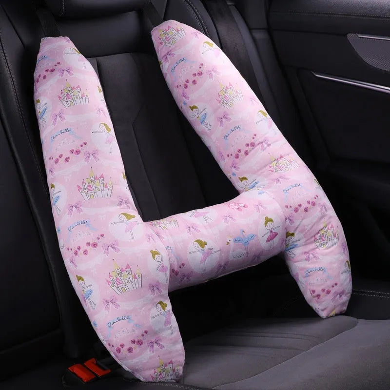 55x70cm car pillow with choice of 20 character patterns including dinosaur, unicorn, and bunny designs