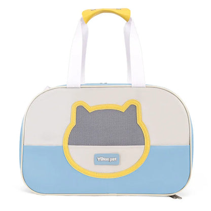 Outdoor portable foldable cat school backpack in Oxford cloth with 15 jin capacity