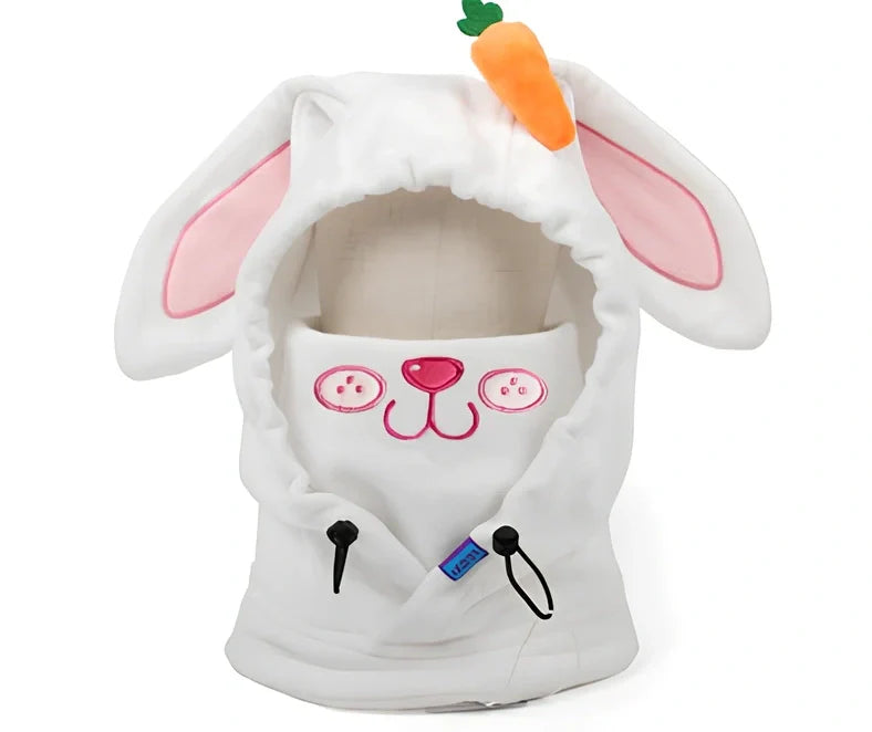 Brown Bear cartoon ski helmet head cover for winter sports protection with elastic band