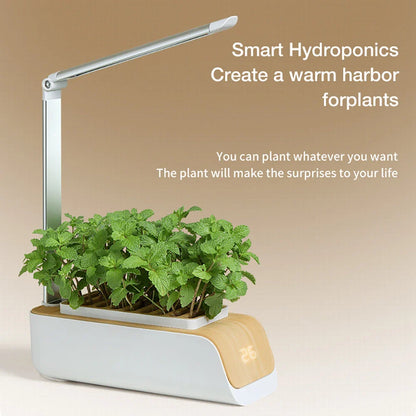 Adjustable Hydroponics Planter with Customizable Grow Lights for Indoor Garden