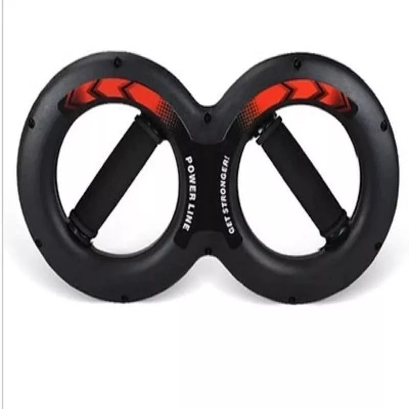 Adjustable hand strength training equipment with black ABS shell and foam padding