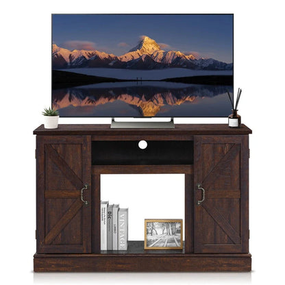 Vintage Wooden TV Cabinet in living room setting