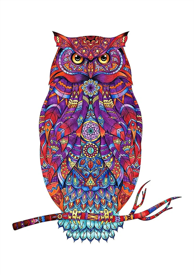 Colorful animal-shaped wooden jigsaw puzzles for kids, educational and fun