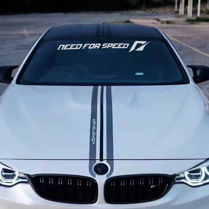 Need For Speed inspired vinyl car decal for windshield or side window application