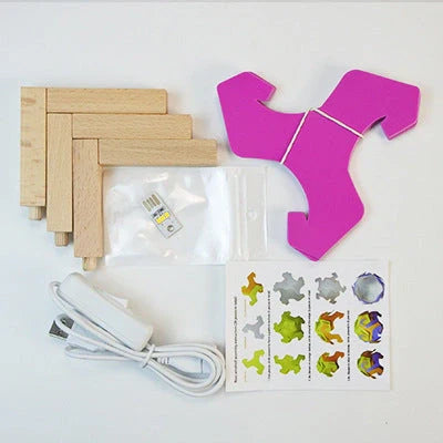 Bedside Moon Spherical Simple Small Table Lamp in various colors with USB interface