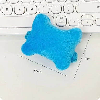 Plush polyester wrist protector mouse pad pillow in blue, green or pink colours