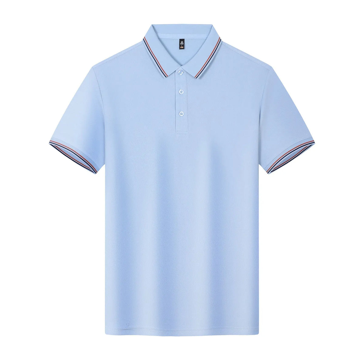 Solona ice-feeling work polo shirt in bright red with short sleeves and straight cut design