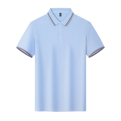 Solona ice-feeling work polo shirt in bright red with short sleeves and straight cut design