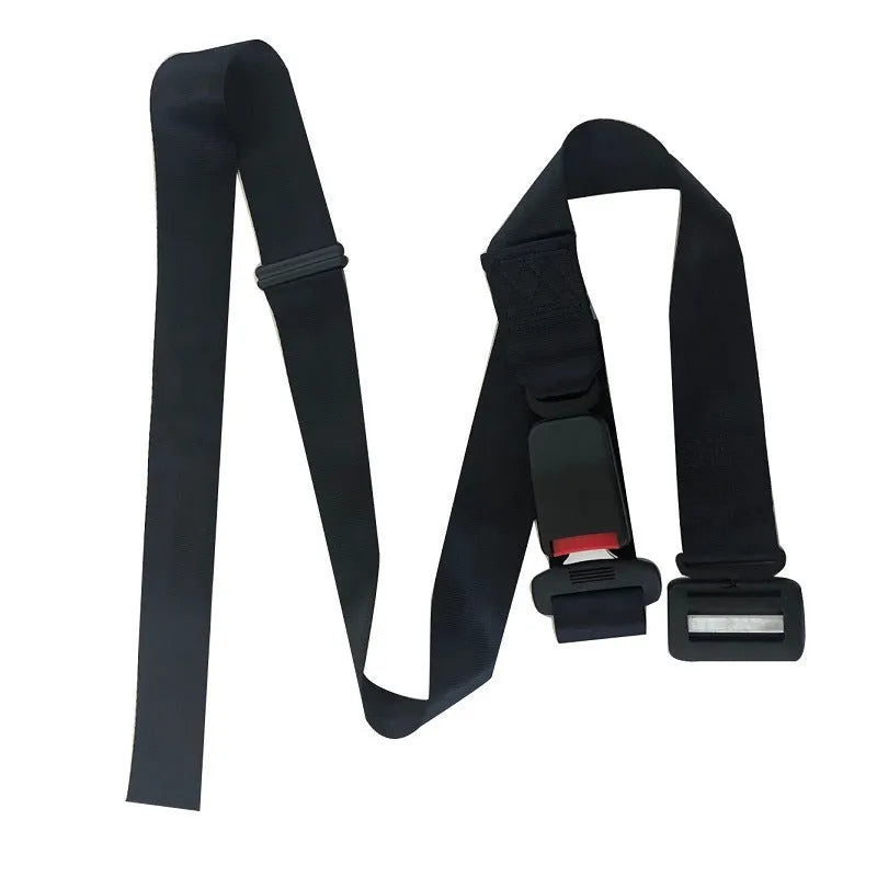 Pregnant Women's Safety Belt Anti-strangulation Car Seat Belt Adjuster in Black with ABS Metal Buckle, Compatible with Standard Vehicle Seat Belts for Expectant Mothers During Pregnancy