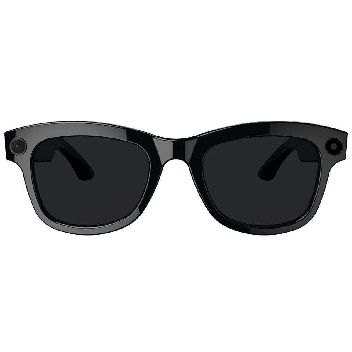 AI translation intelligent video glasses with HD camera in black lens and transparent lens options