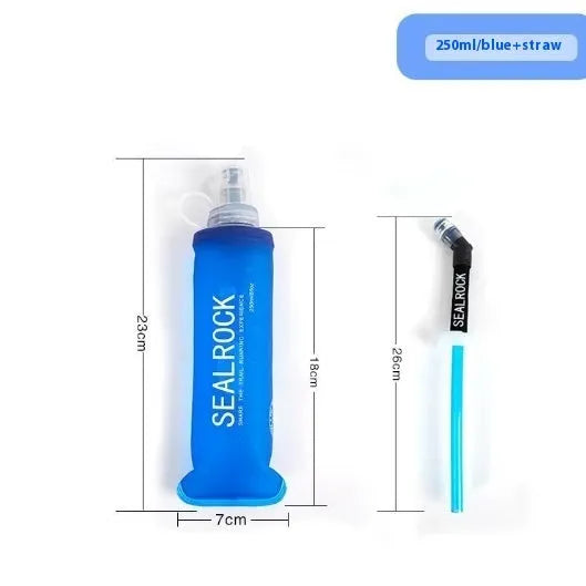 Plastic portable straw for mountain climbing and biking hydration with suction tube