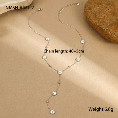 Women's stainless steel bracelet with 18K gold plating and geometric design