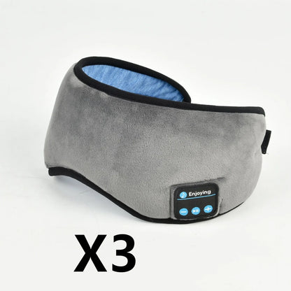 Black contoured eye mask with adjustable straps showing measurements of 20cm width and 10cm height