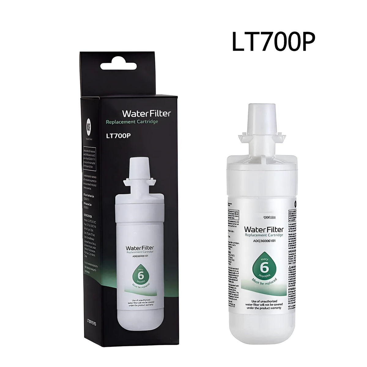Refrigerator water filter element carbon replacement cartridge single piece for fridge water purifier