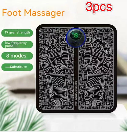 Portable EMS Foot Massager Pad with remote control for pain relief and improved circulation