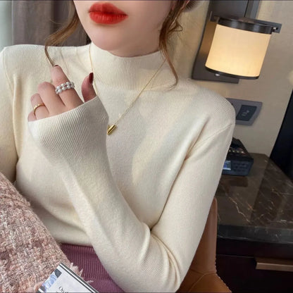 Slim fit long sleeve viscose shirt in Apricot colour with 50cm length and regular sleeves for layering