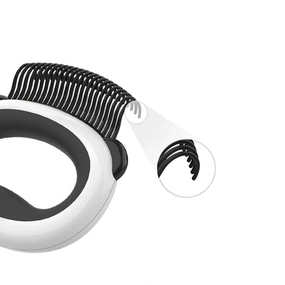 Panda model cat grooming set with 7 tools including combs and nail care implements