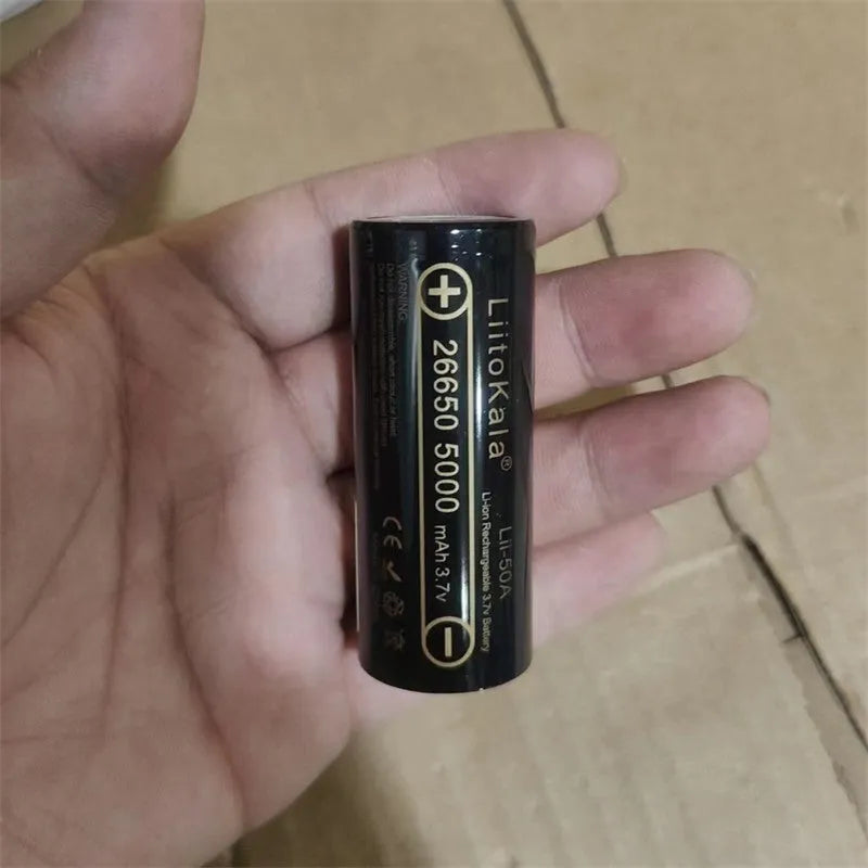 18650 lithium battery 5000mAh 3.6V 20A with 65mm length, available in 18650 and 26650 style options
