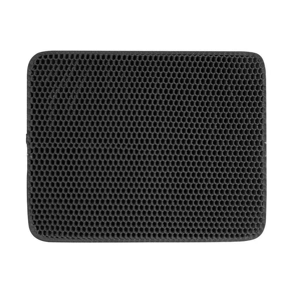 Waterproof cat litter mat with honeycomb design for easy cleanup