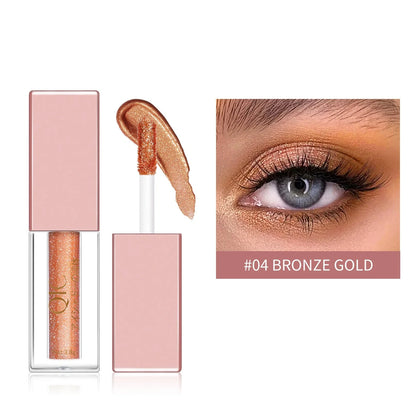 Liquid Eyeshadow with Crushed Diamond Effect in various colors for a glamorous look