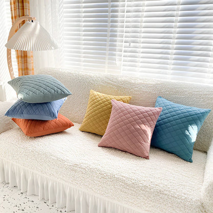 45x45cm velvet cushion with flannel fabric in solid colour options