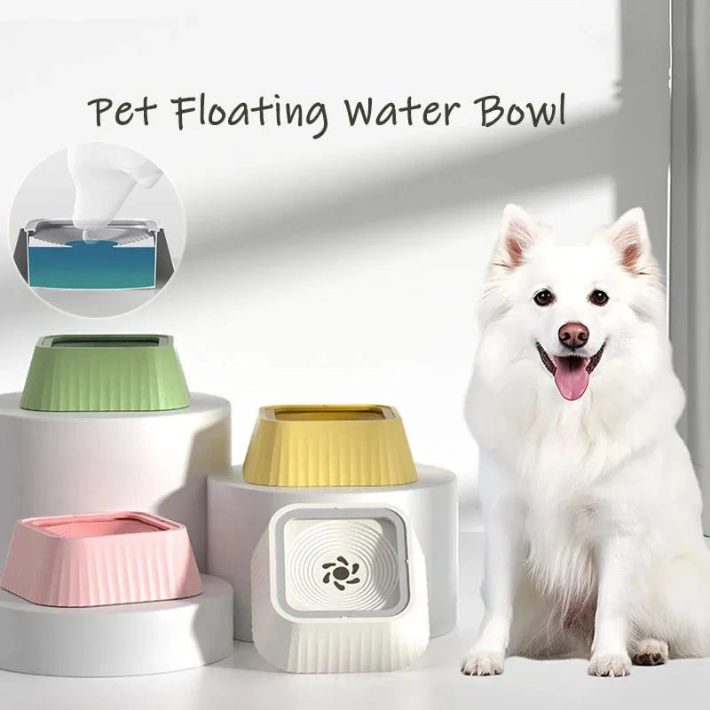 Floating Pet Water Bowl with no splash design for dogs and cats