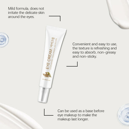 20g container of collagen and hyaluronic acid eye cream for the eye area.