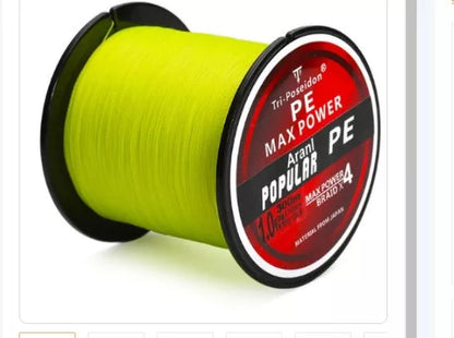 4Braided Fishing PE Line 300M with Strong Pull Horse design for superior strength