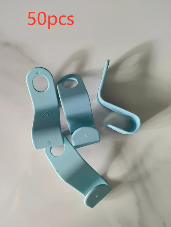 Plastic closet stack hanger rack with 6cm connectors for vertical wardrobe organisation