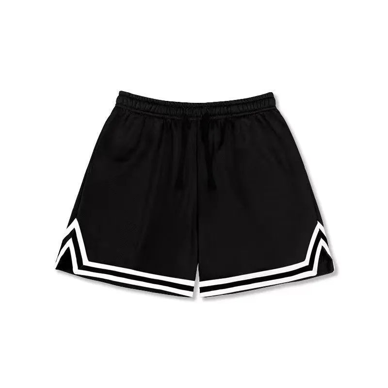 Men's elastic polyester shorts in various colours for summer sports and leisure activities