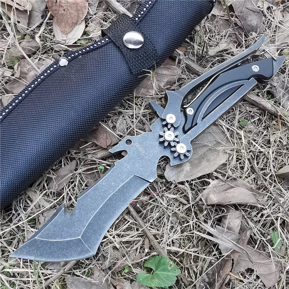 8CR13MOV blade camping knife with 3CR13MOV handle for outdoor use