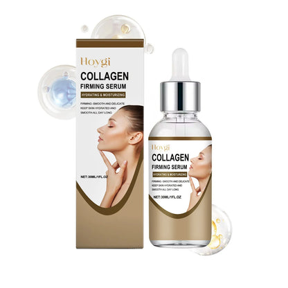 30ml collagen firming care solution bottle with transparent gel serum