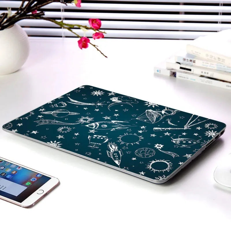 Cartoon Space Series hard plastic laptop case for Apple MacBook Air Pro Retina, nine picture options