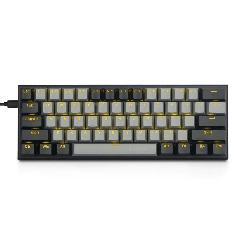 Aluminium alloy mechanical keyboard key caps in black, grey, and green colour scheme