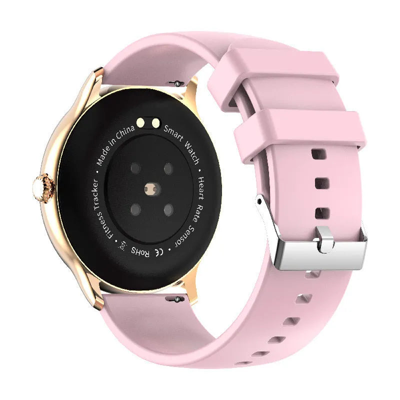 Blood Pressure Health Smart Bluetooth Sports Watch with 1.28-inch screen and silicone wristband