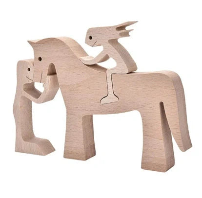 Wooden Nordic Style Animal Ornament for office desk decoration