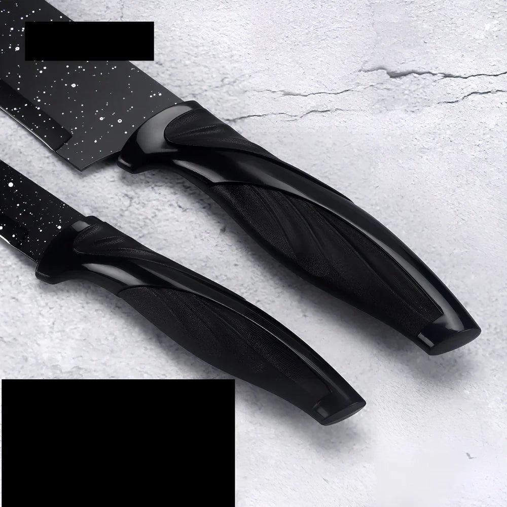 17-piece stainless steel kitchen knife set with Maifanshi coating and 20cm blades