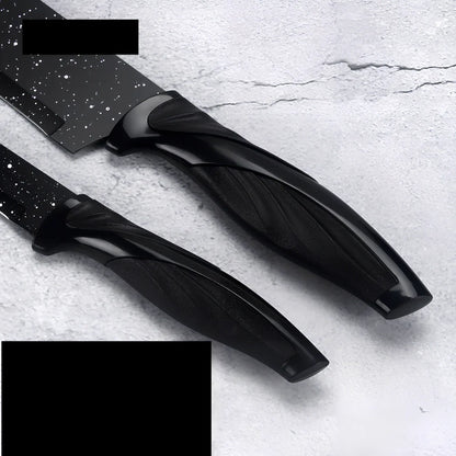 17-piece stainless steel kitchen knife set with Maifanshi coating and 20cm blades