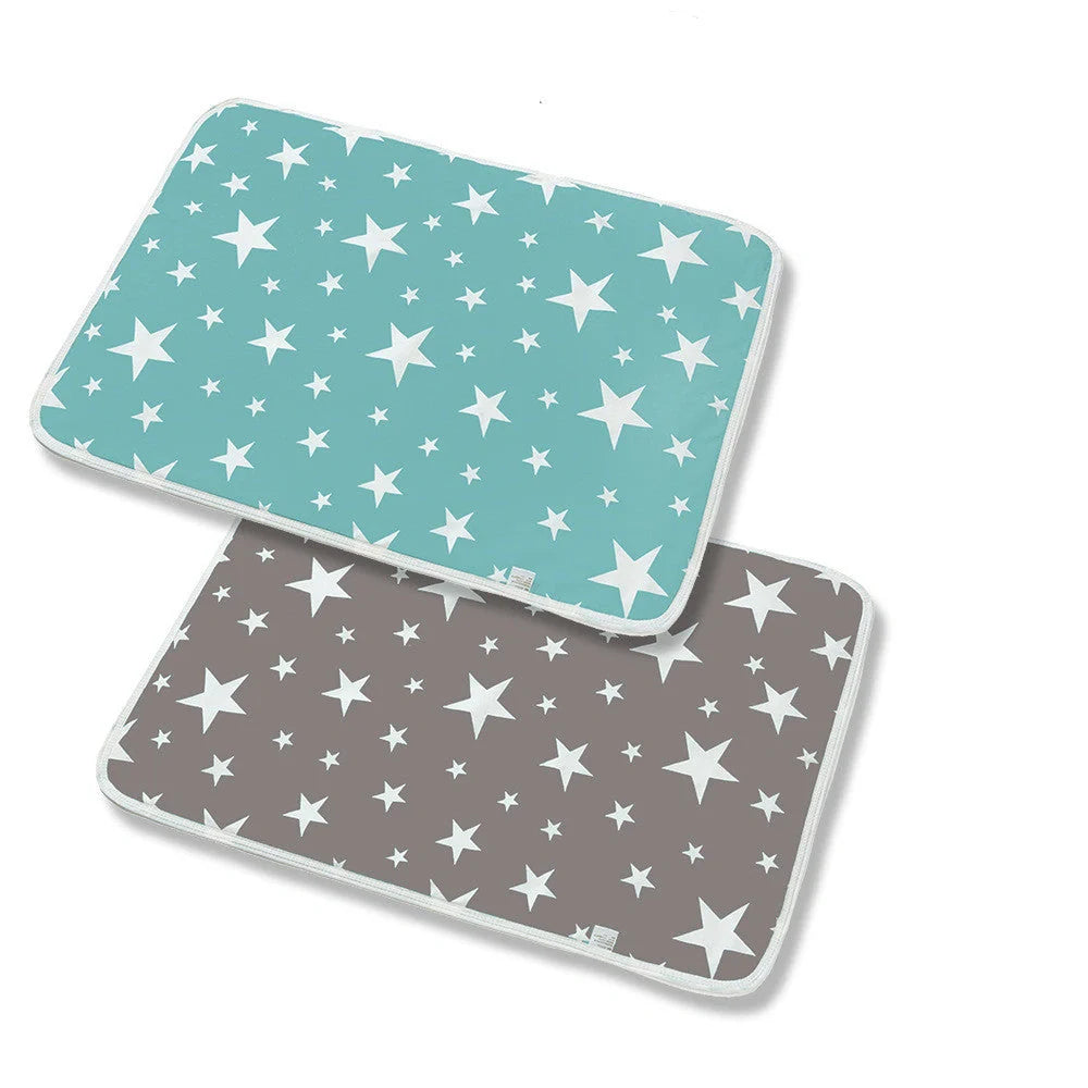 Cotton cartoon waterproof baby changing pad with multiple patterns