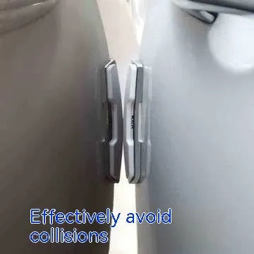 Black plastic silicone car door bumper strips four-piece set for door edge protection