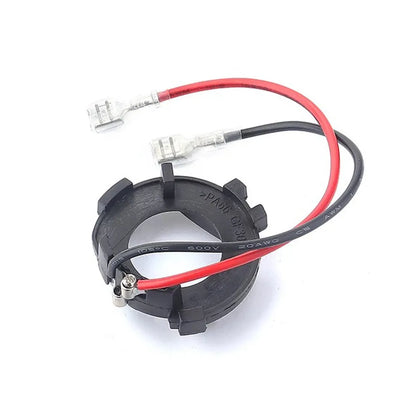 Black H7 LED headlight adapter holder for Volkswagen Golf Jetta conversion